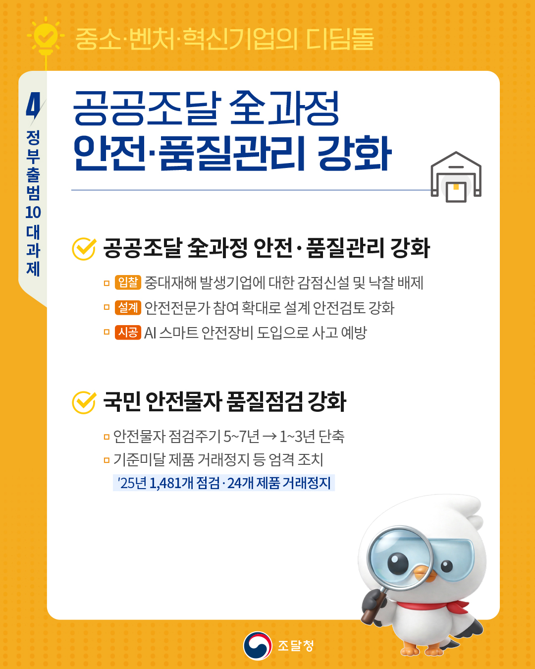 5-4. 안전관리물자 품질관리 강화_정부출범10대과제_공공조달 전 과정 안전.품질관리 강화_02